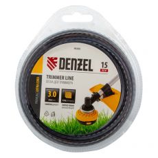Леска для садовых триммеров Denzel EXTRA CORD 96260 (3 мм, 15 м, зубчатый квадрат)